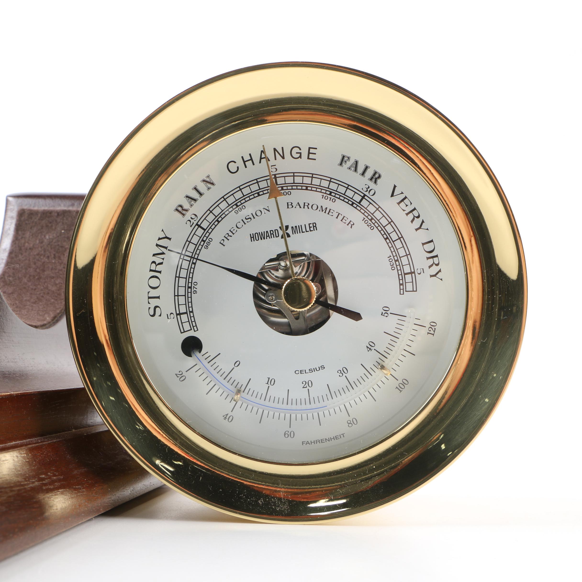 Howard Miller Tide and Time Clock and Barometer on Stands EBTH