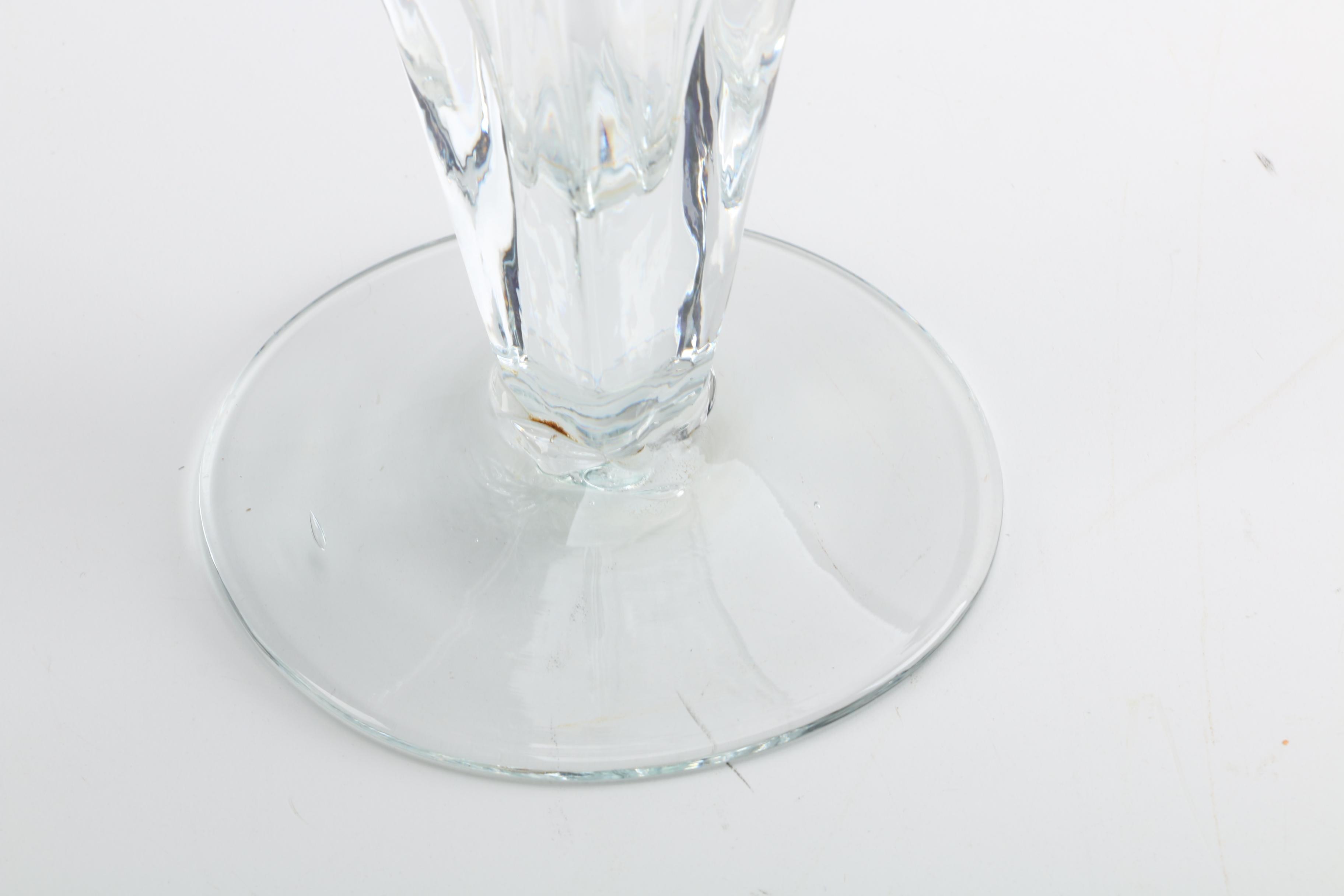 Blenko Art Glass Fan Vase EBTH