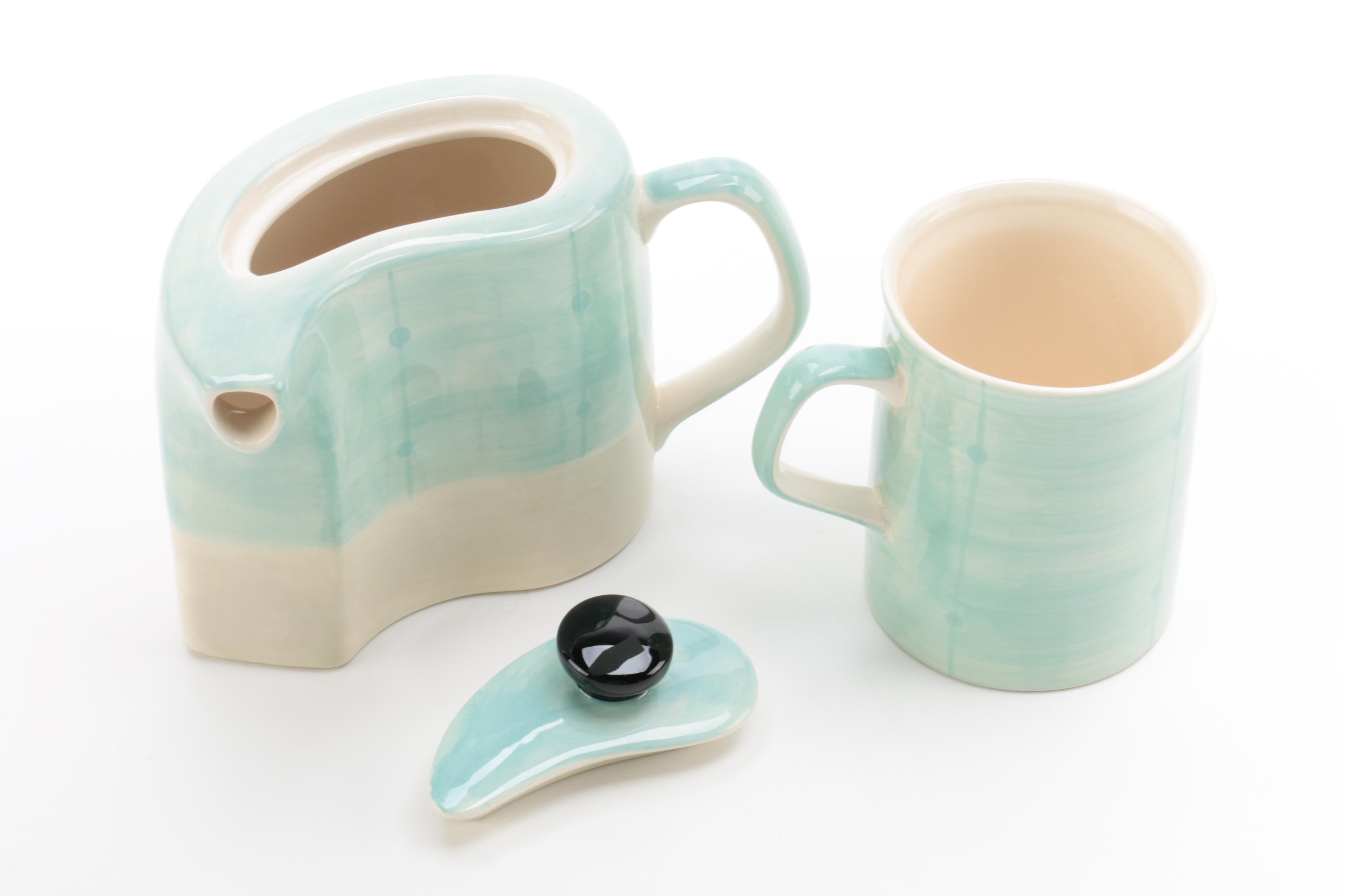 HuesNBrews Cat Themed Tea Set EBTH