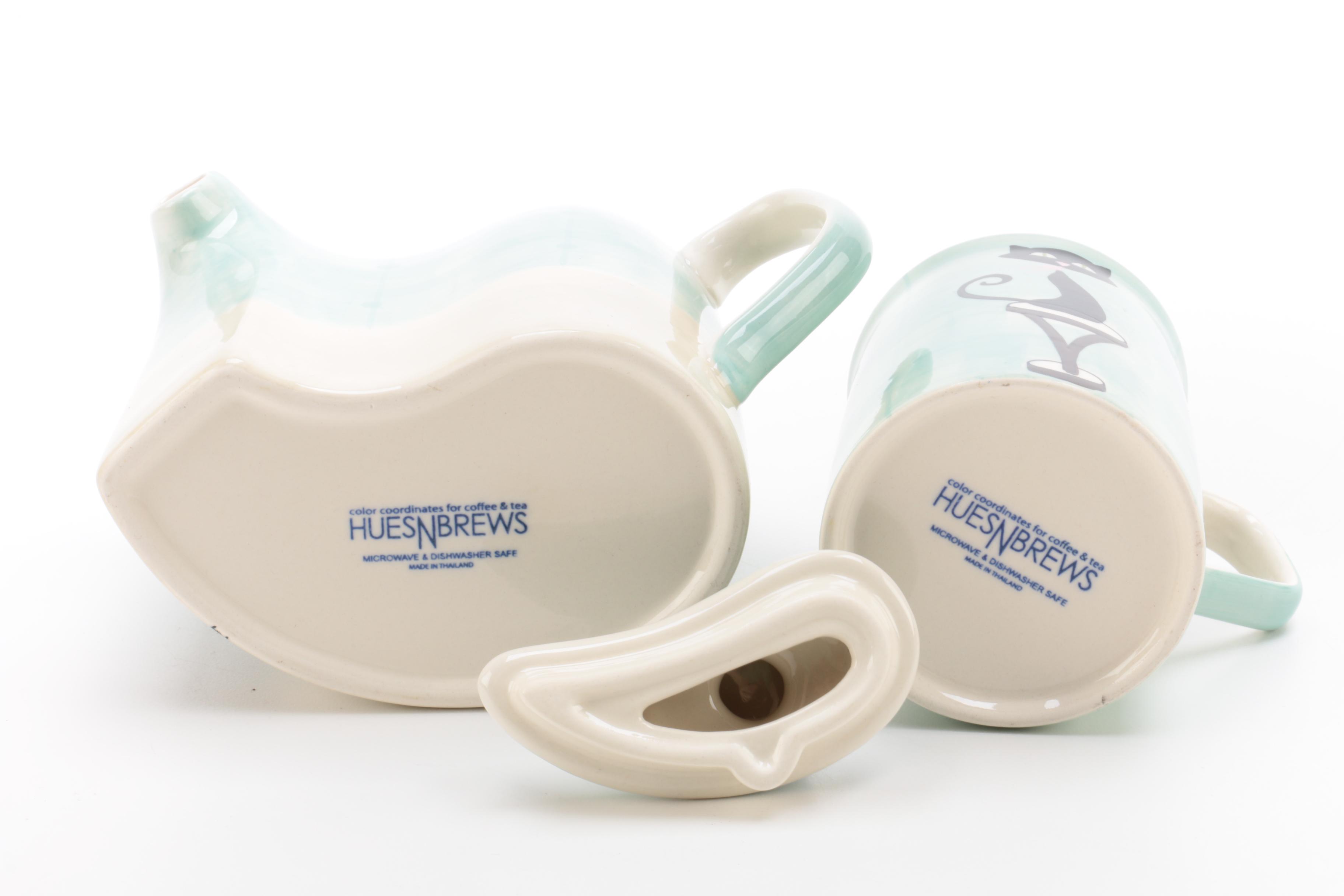 HuesNBrews Cat Themed Tea Set EBTH