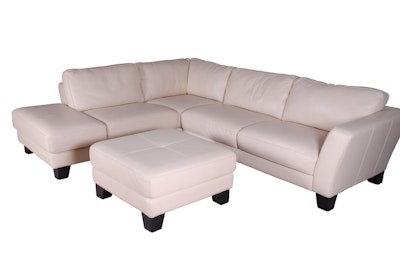 Jonathan Louis Upholstered Three Piece Sectional from Macy&#39;s : EBTH
