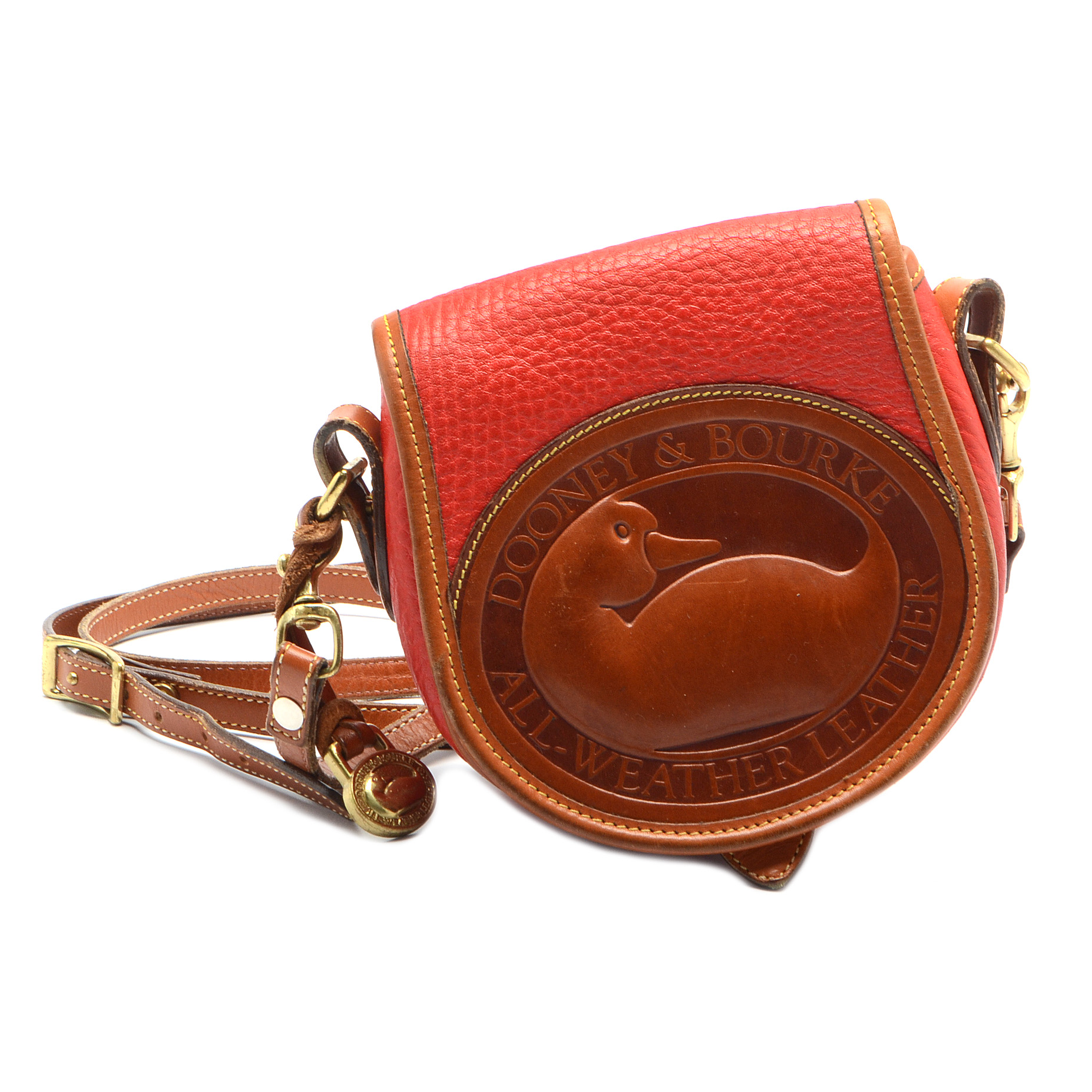 Dooney & Bourke AllWeather Leather Duck Logo Crossbody Bag EBTH