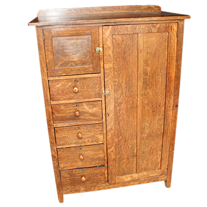 Antique Shaker Style Quarter Sawn Oak Pie Safe Cabinet | EBTH