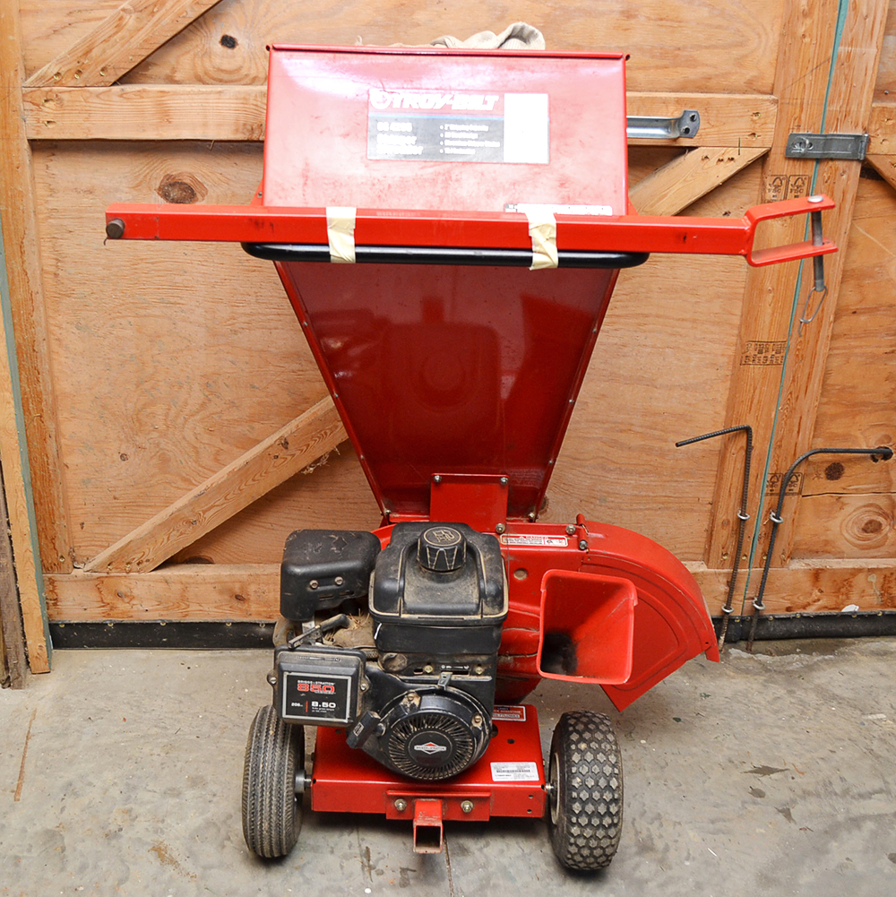TroyBilt Model CS4265 Wood Chipper/Shredder, Log Holder and Extra Tire