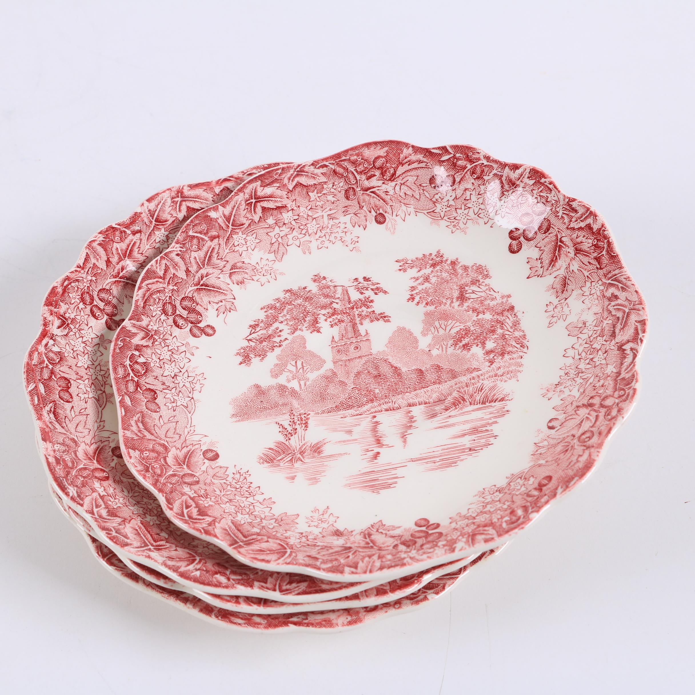 J & G Meakin "Romantic England Red" English Tableware EBTH