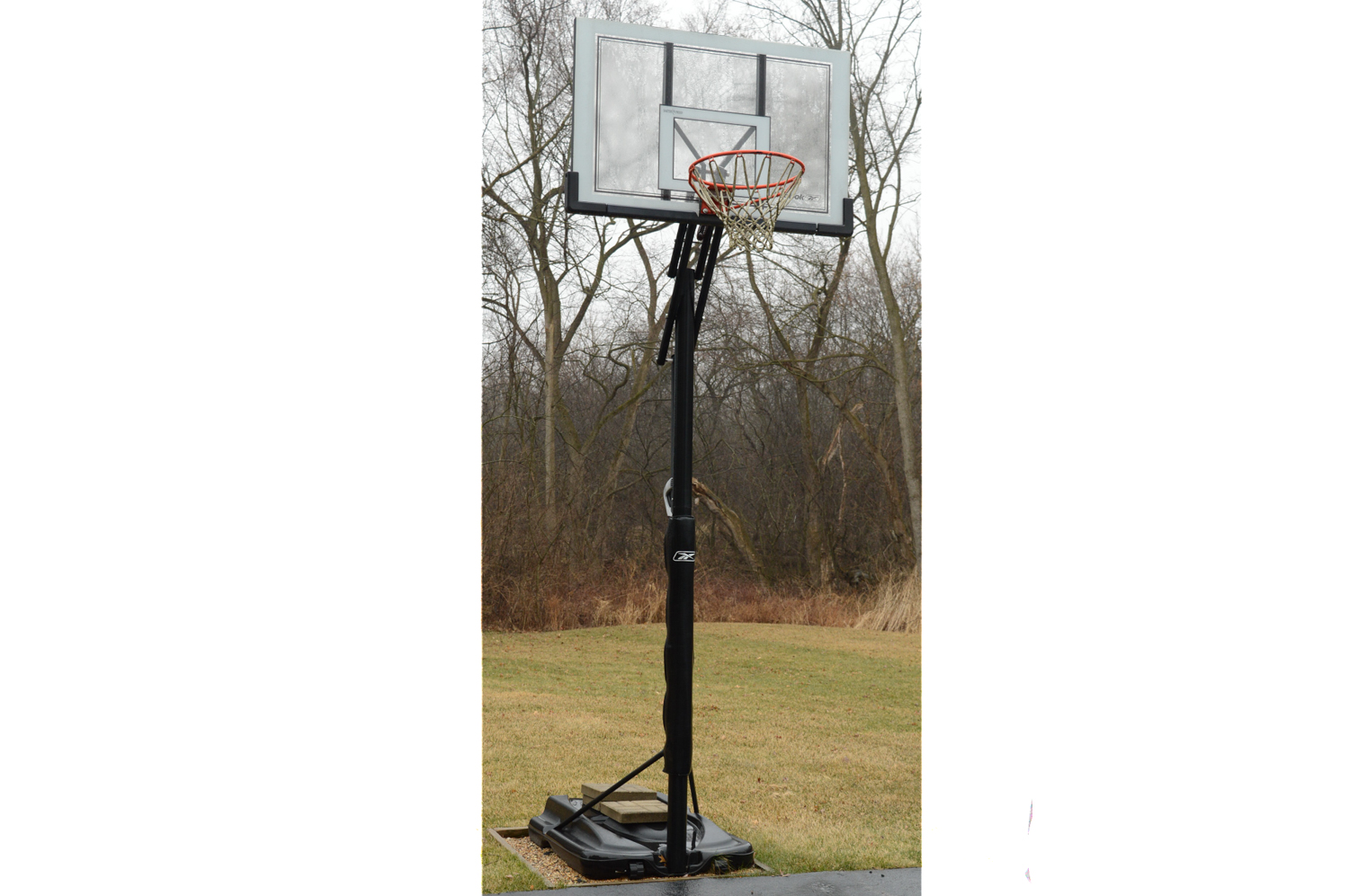 reebok basketball hoop in ground