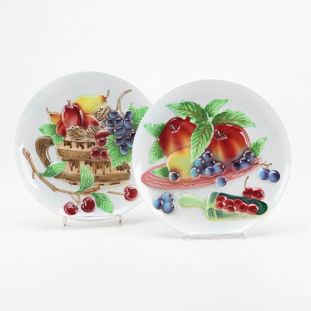 HandPainted Fruit Serving Plates EBTH