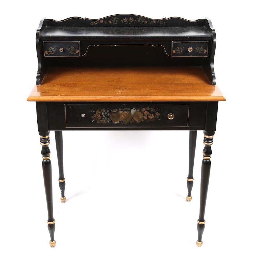 Hitchcock Style Writing Desk By Ethan Allen Ebth