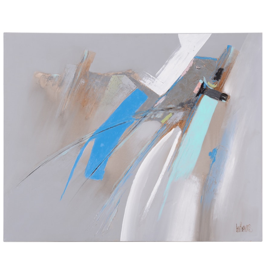 Lee Reynolds Large Oil Painting On Canvas Ebth