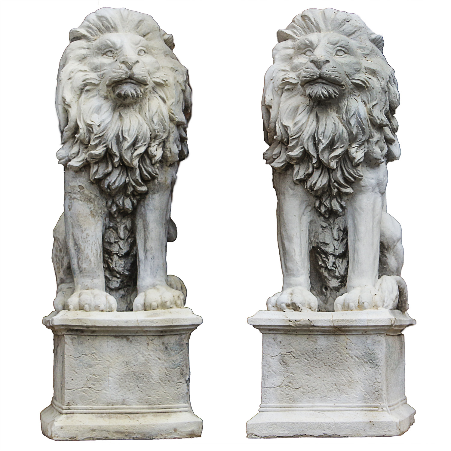 Cast Cement Garden Lion Statues EBTH