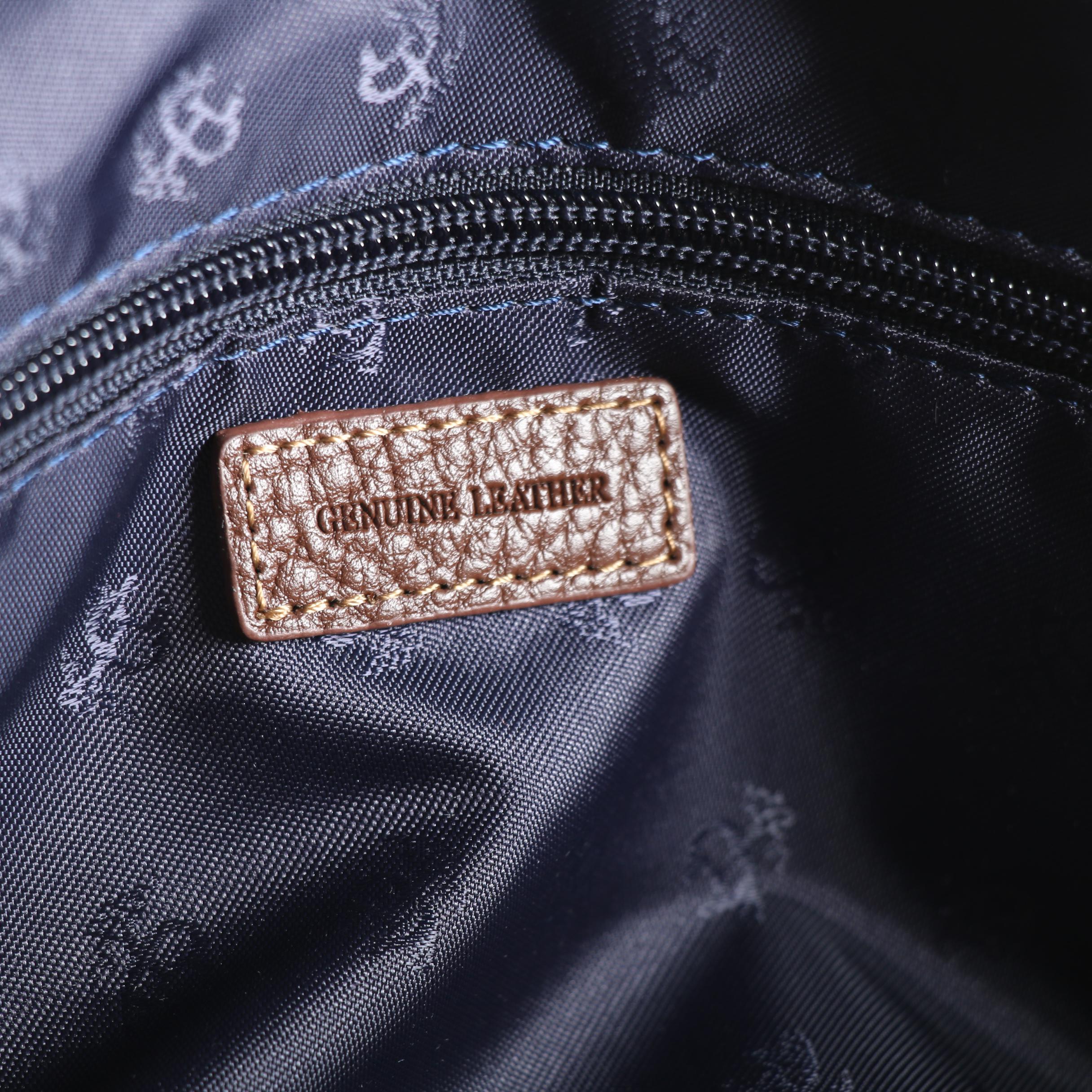 Brooks Brothers Wheeled Pebbled Leather Duffel Bag EBTH