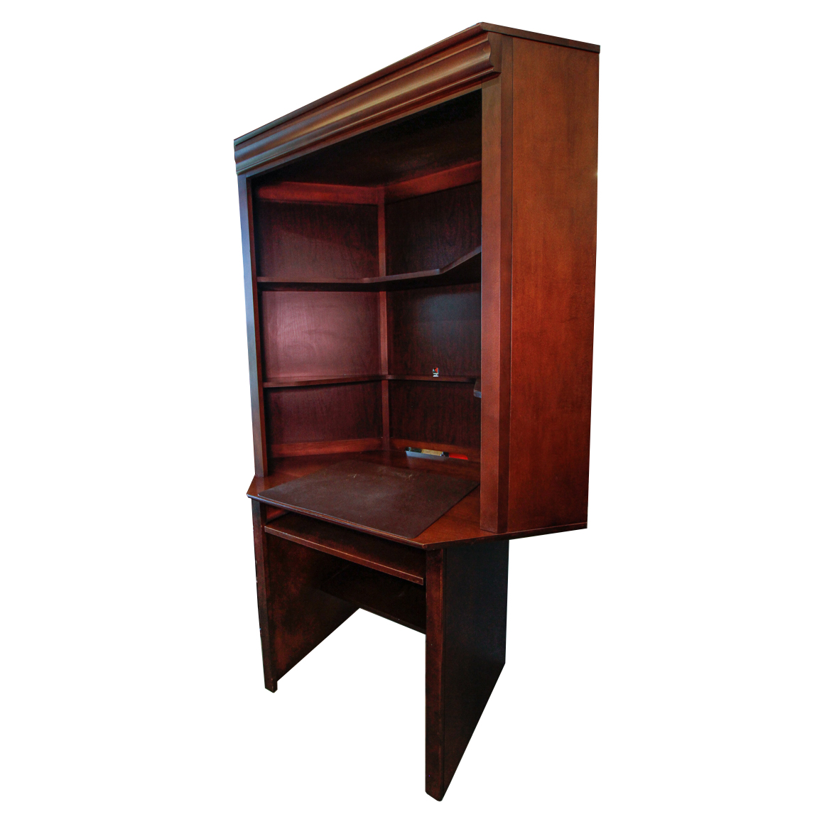 Wooden Corner Hutch Desk EBTH