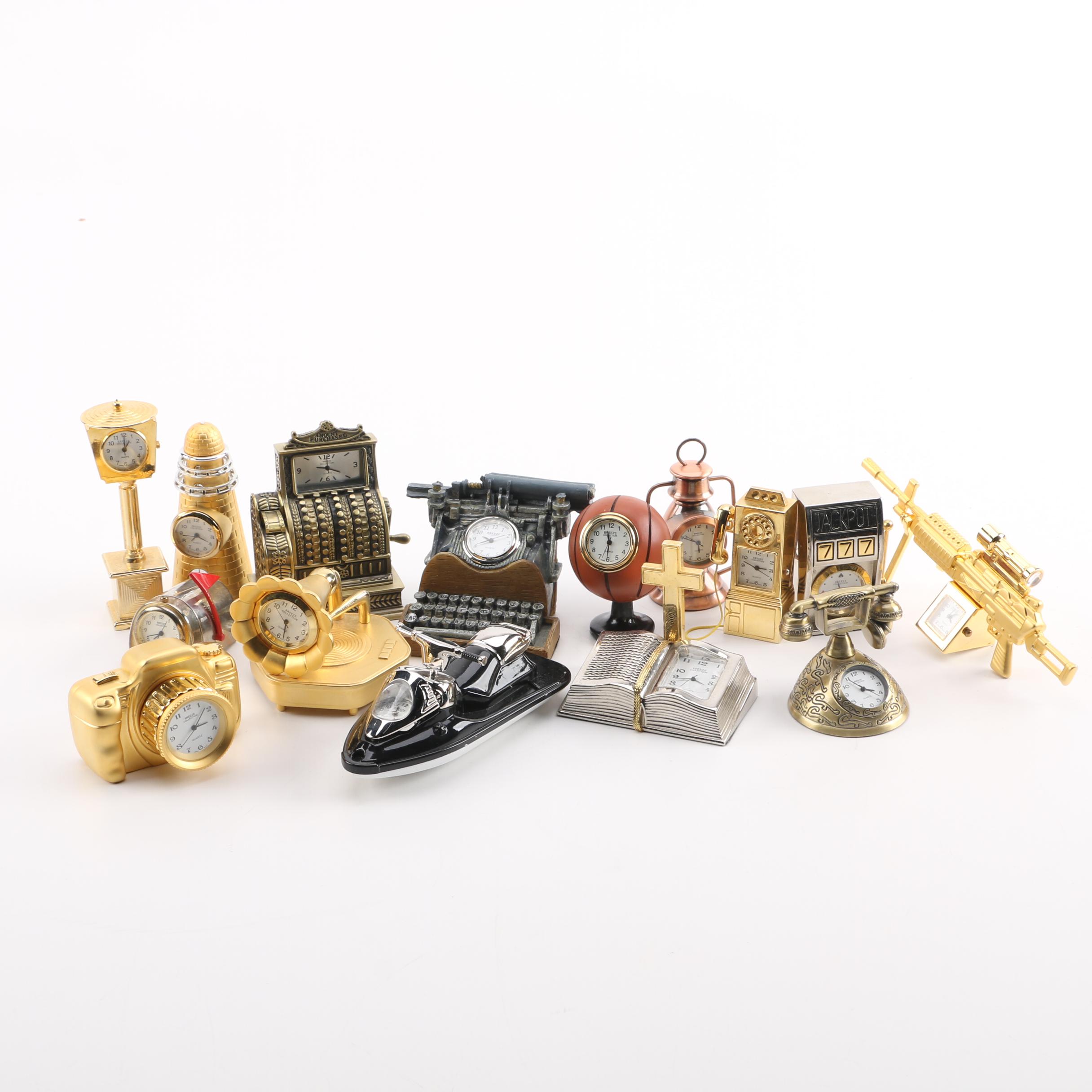 Breeze Collection Miniature Quartz Clocks EBTH