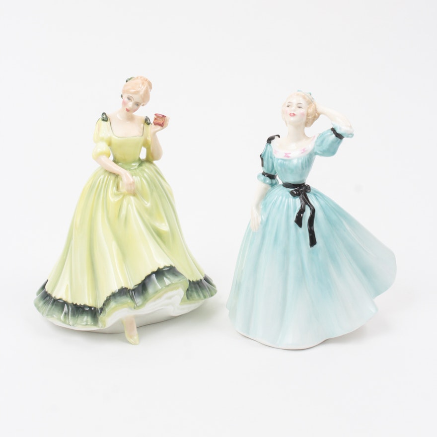 Royal Doulton Porcelain Figurines Celeste And Paula Ebth