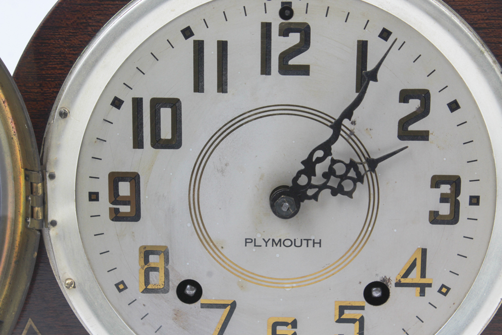 Vintage Mantel Clock by the Plymouth Clock Company EBTH