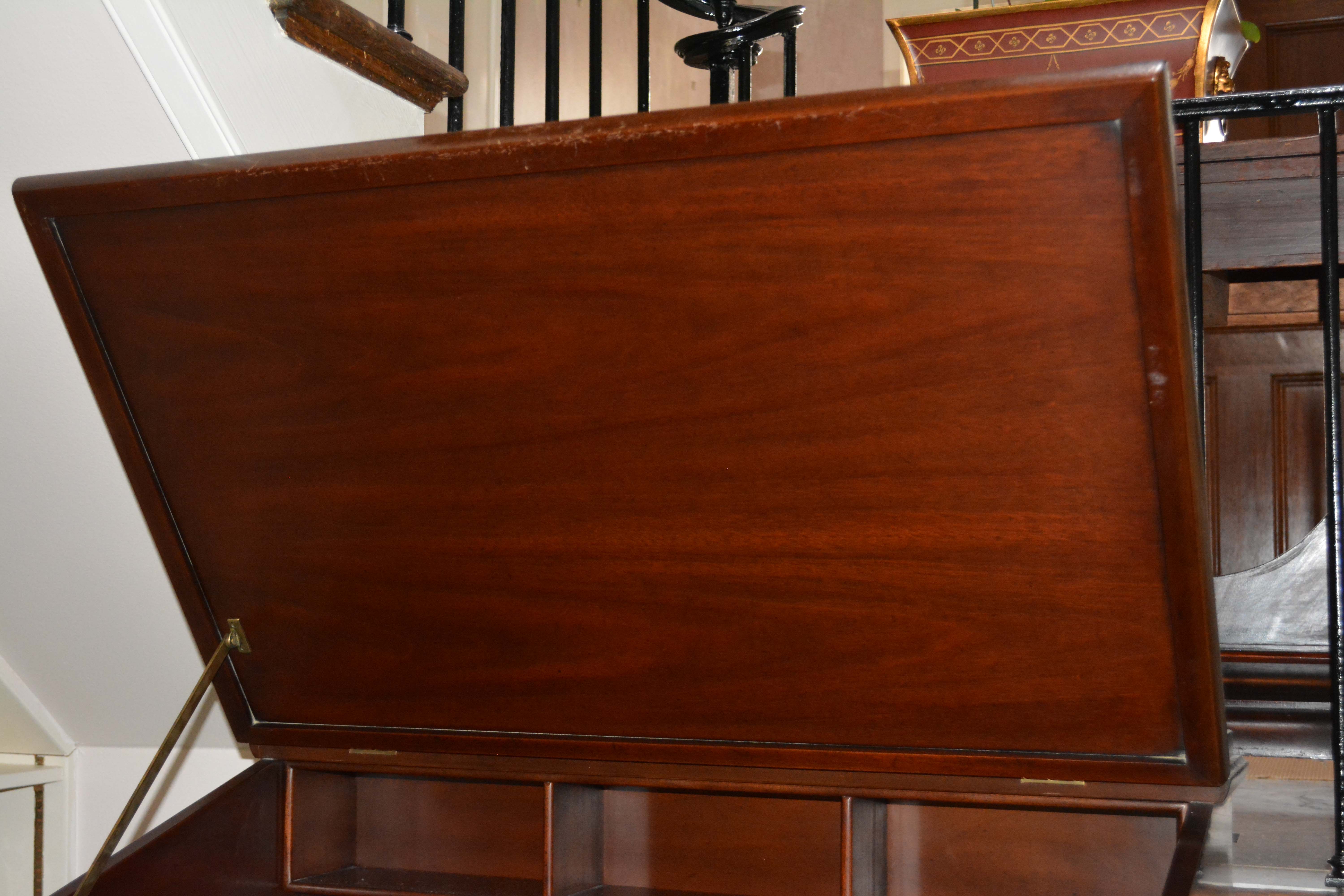 Vintage Chippendale Style Mahogany Standing Desk by Kittinger EBTH