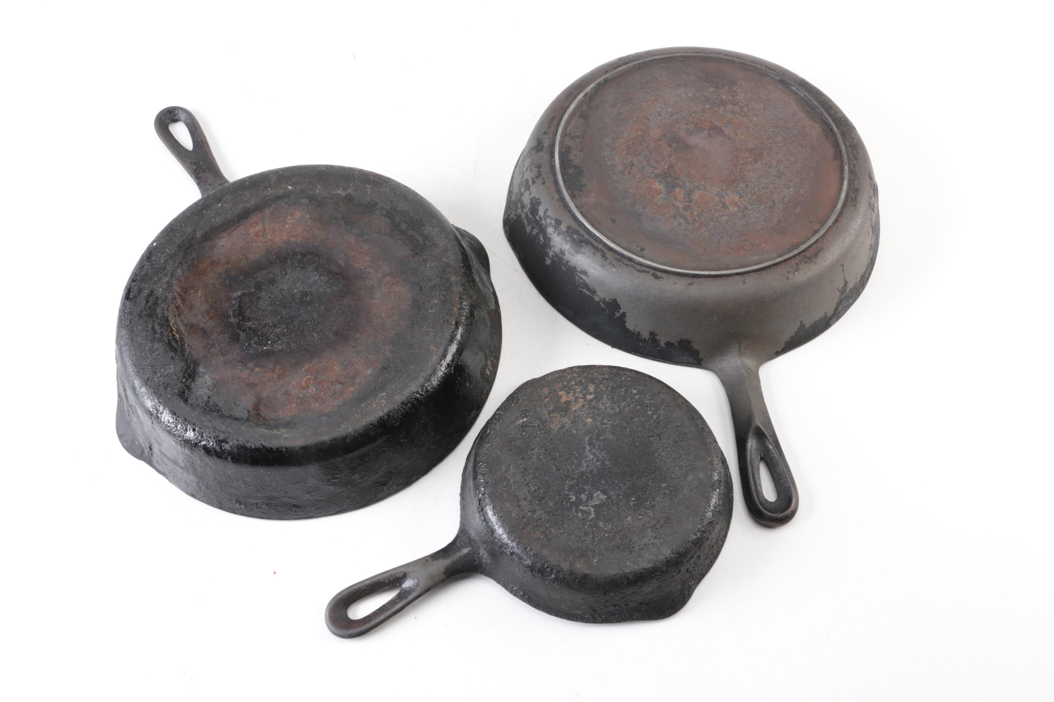 Vintage Cast Iron Pans EBTH