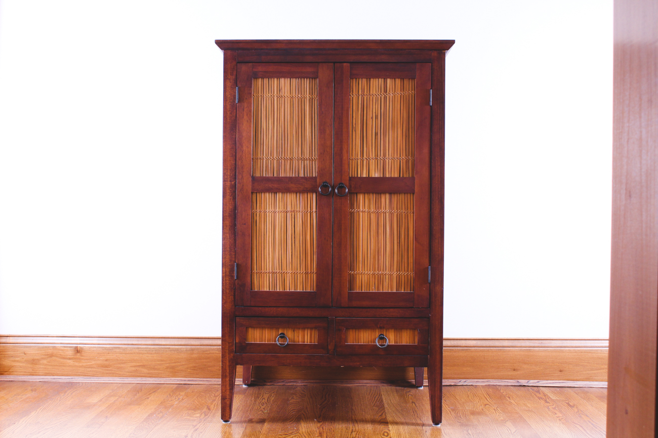 Pier 1 Imports Wood and Reed Panel EBTH