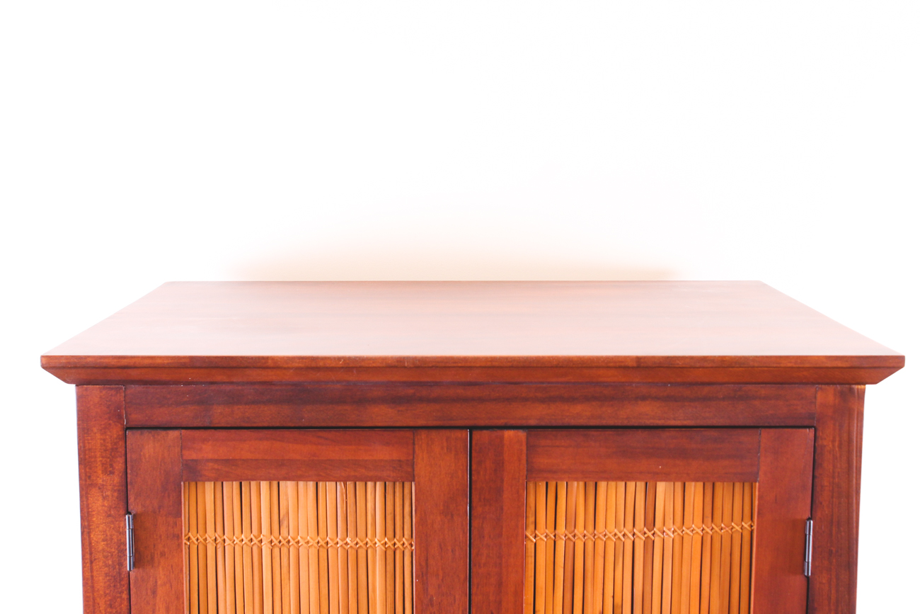 Pier 1 Imports Wood and Reed Panel EBTH