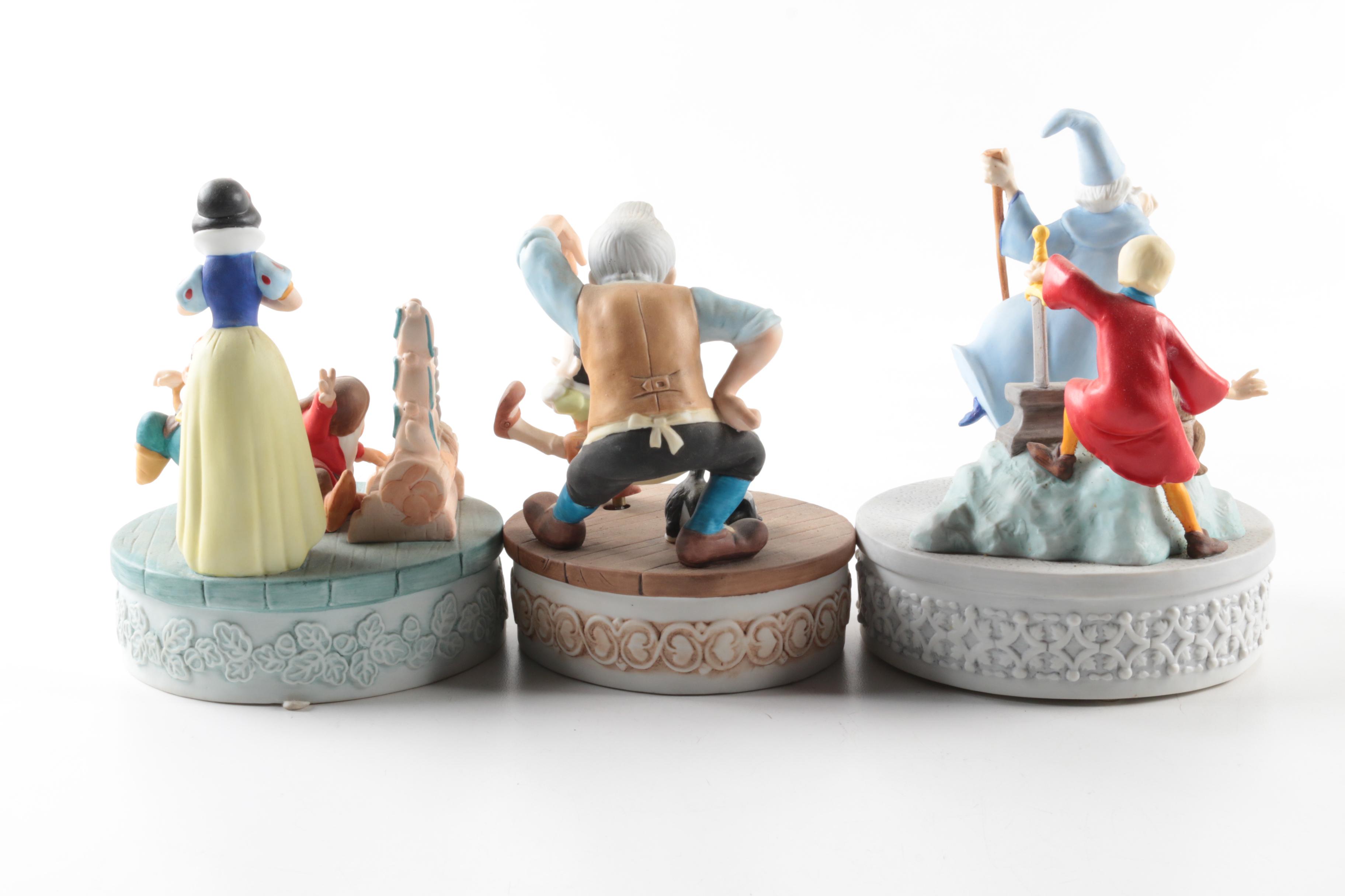"Musical Memories" Disney Music Box Figurines EBTH
