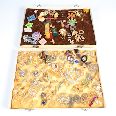 Collection of Vintage Brooches and Pins Collection of Vintage Brooches and Pins