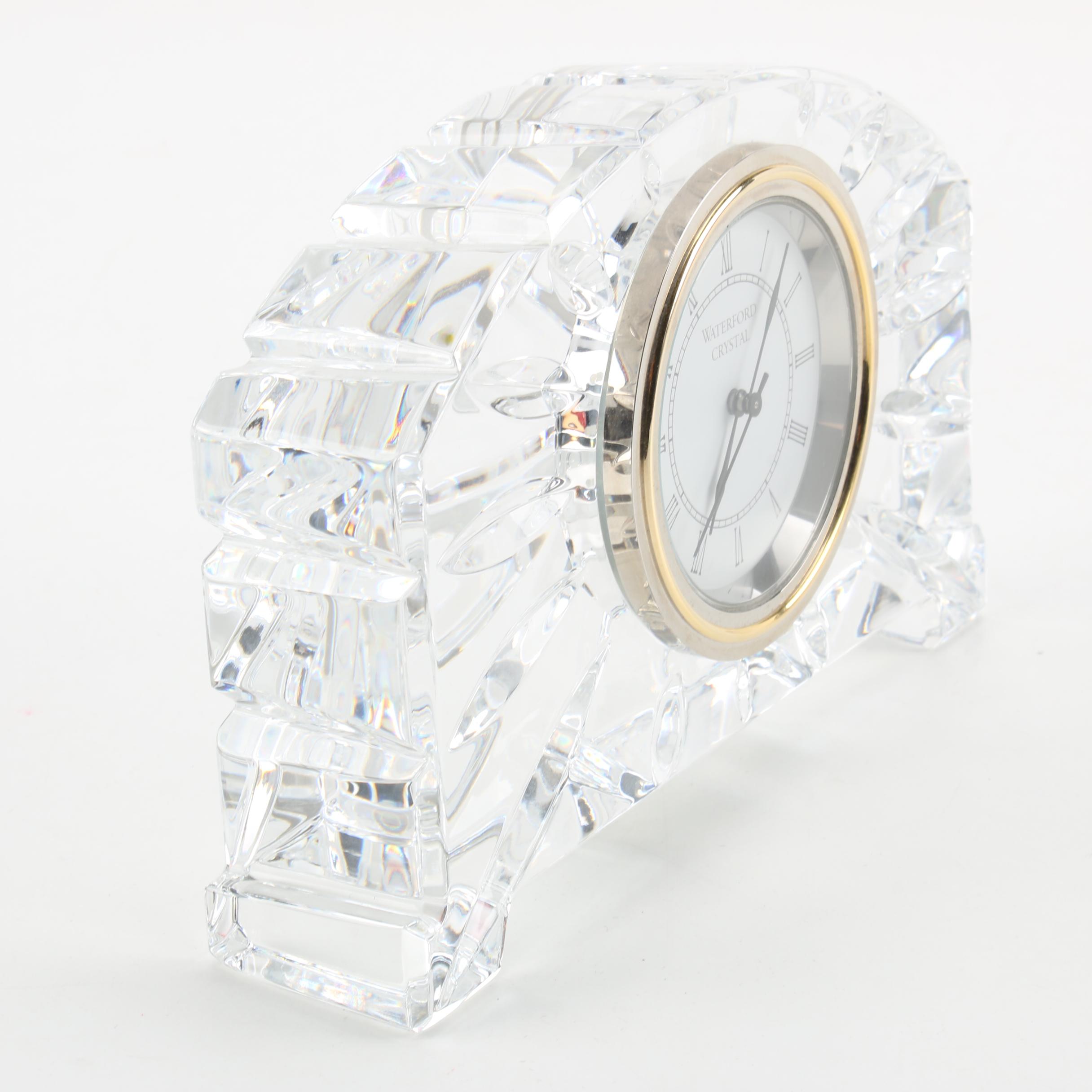 Waterford Crystal Mantel Clock EBTH
