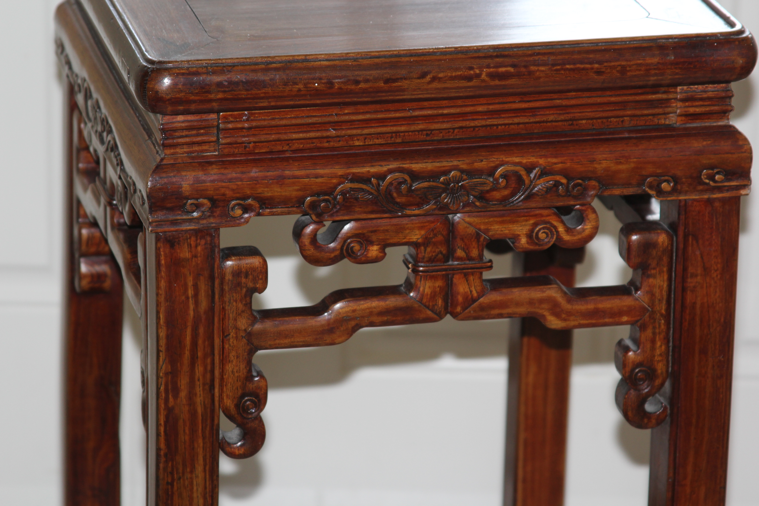 Vintage Chinese Carved Accent Table EBTH