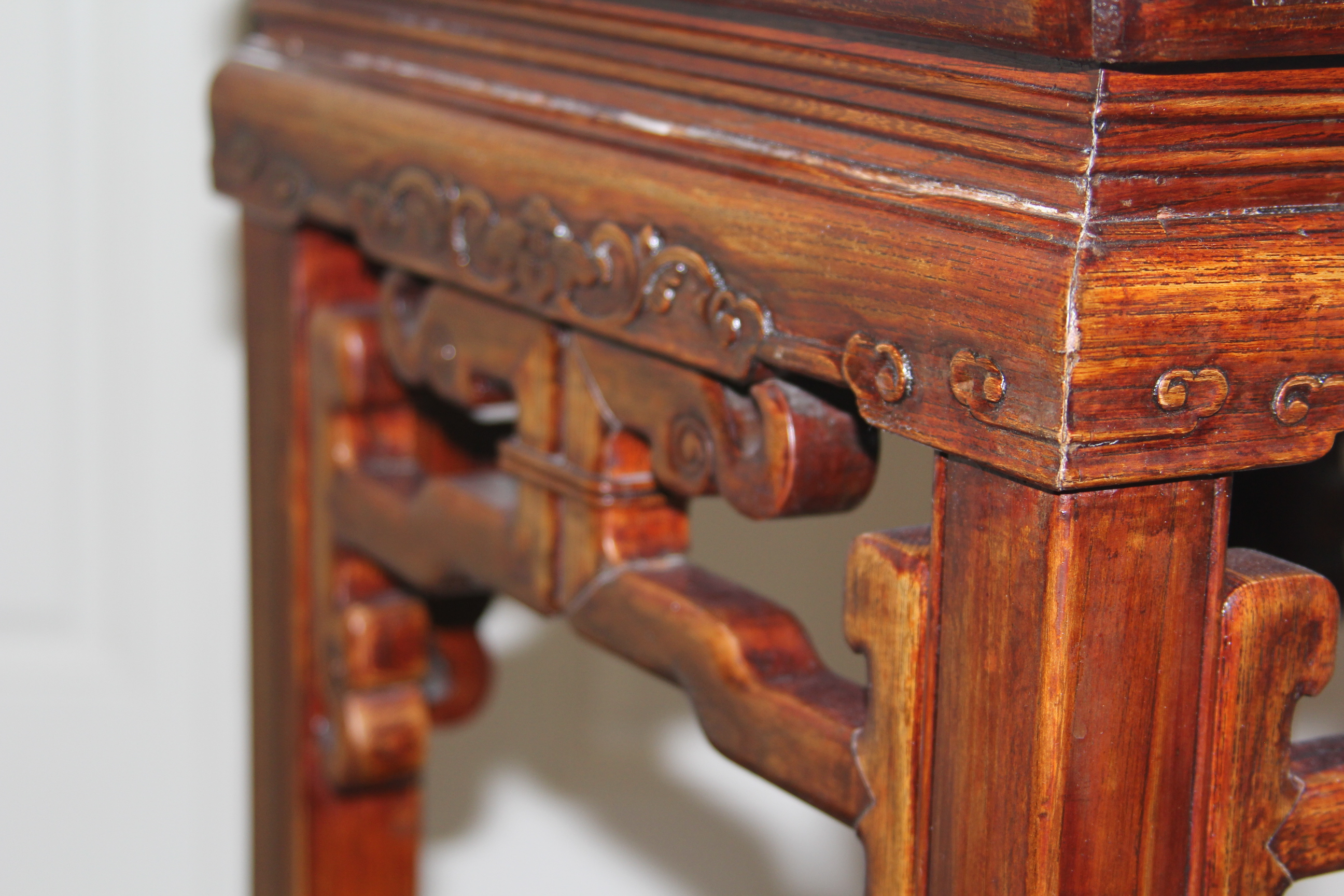 Vintage Chinese Carved Accent Table EBTH