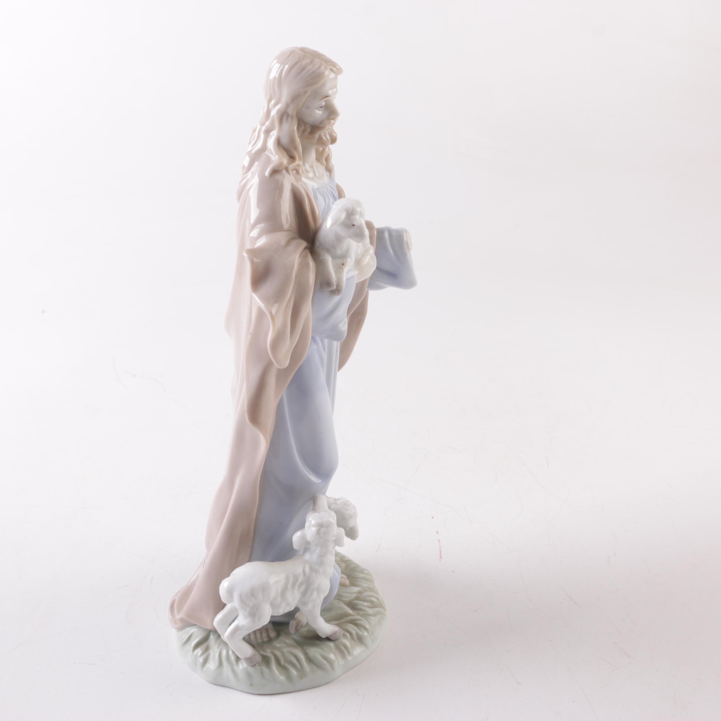 Roman Inc Valencia Collection "Jesus the Shepherd" Porcelain Figurine