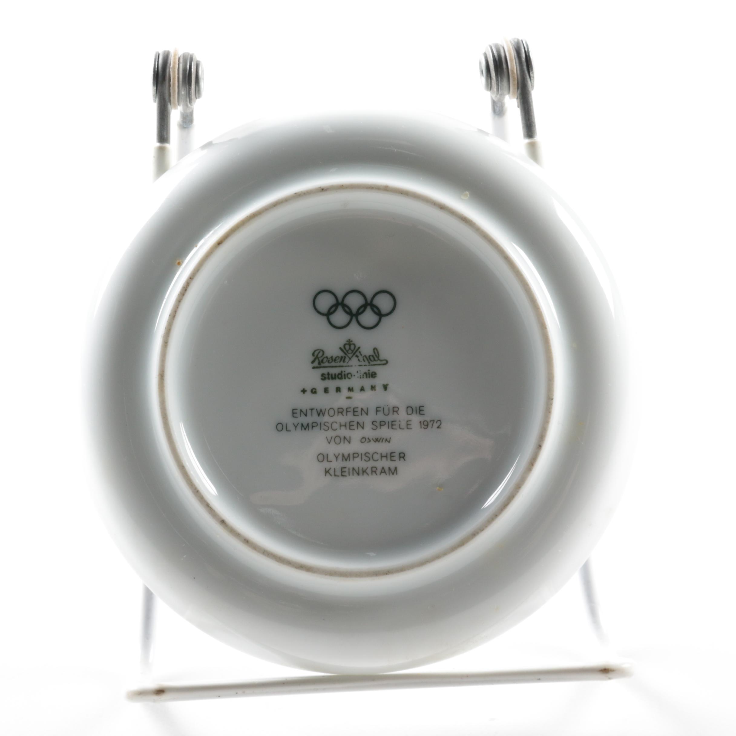 German Rosenthal Porcelain 1972 Olympic Commemorative Plate EBTH