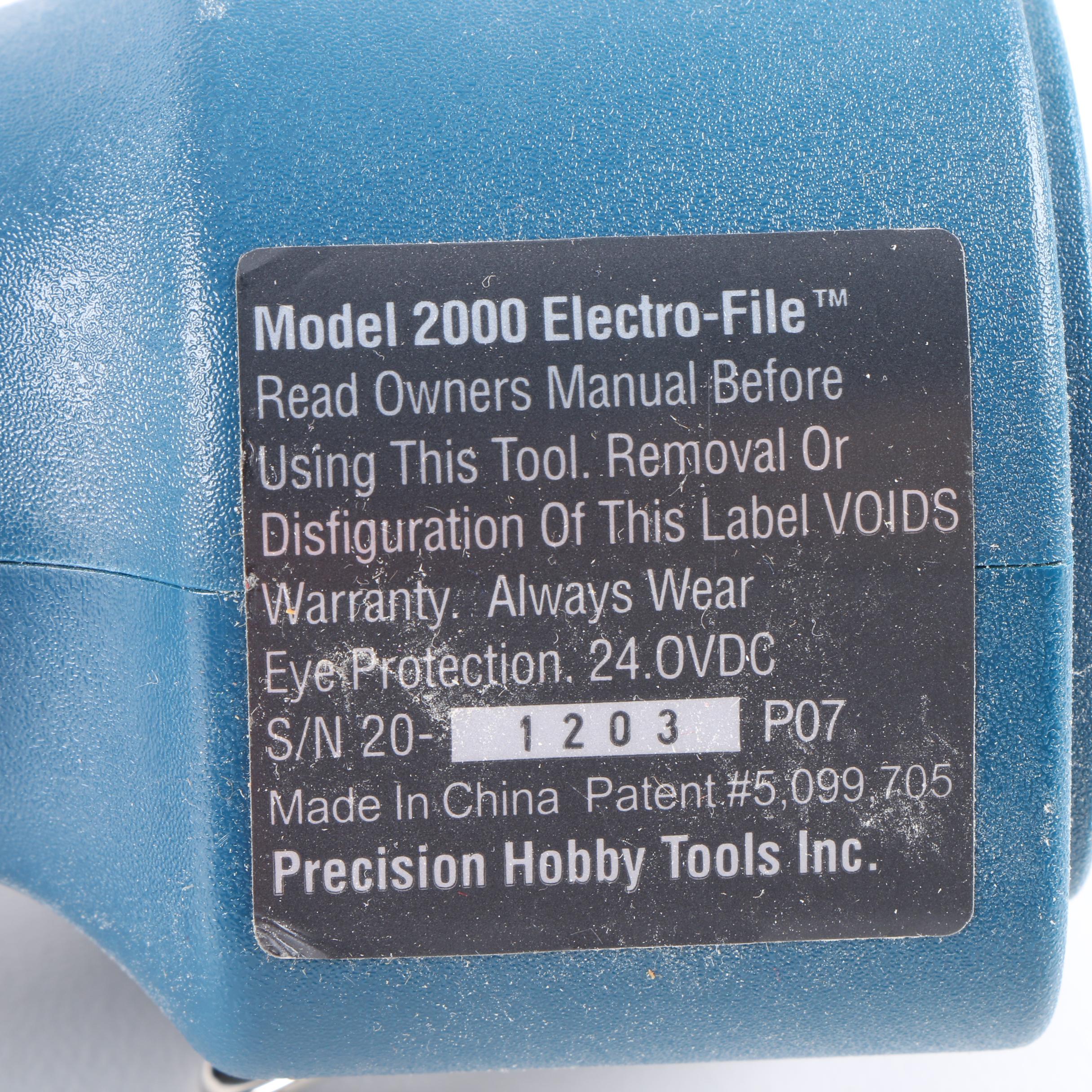 Precision Hobby Tools Model 2000 ElectroFile EBTH
