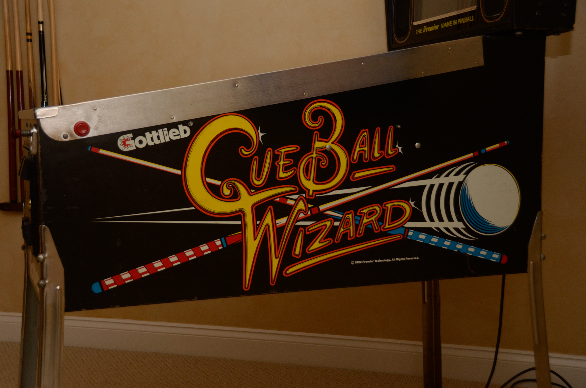 1992 "Cue Ball Wizard" Pinball Machine by Gottlieb EBTH
