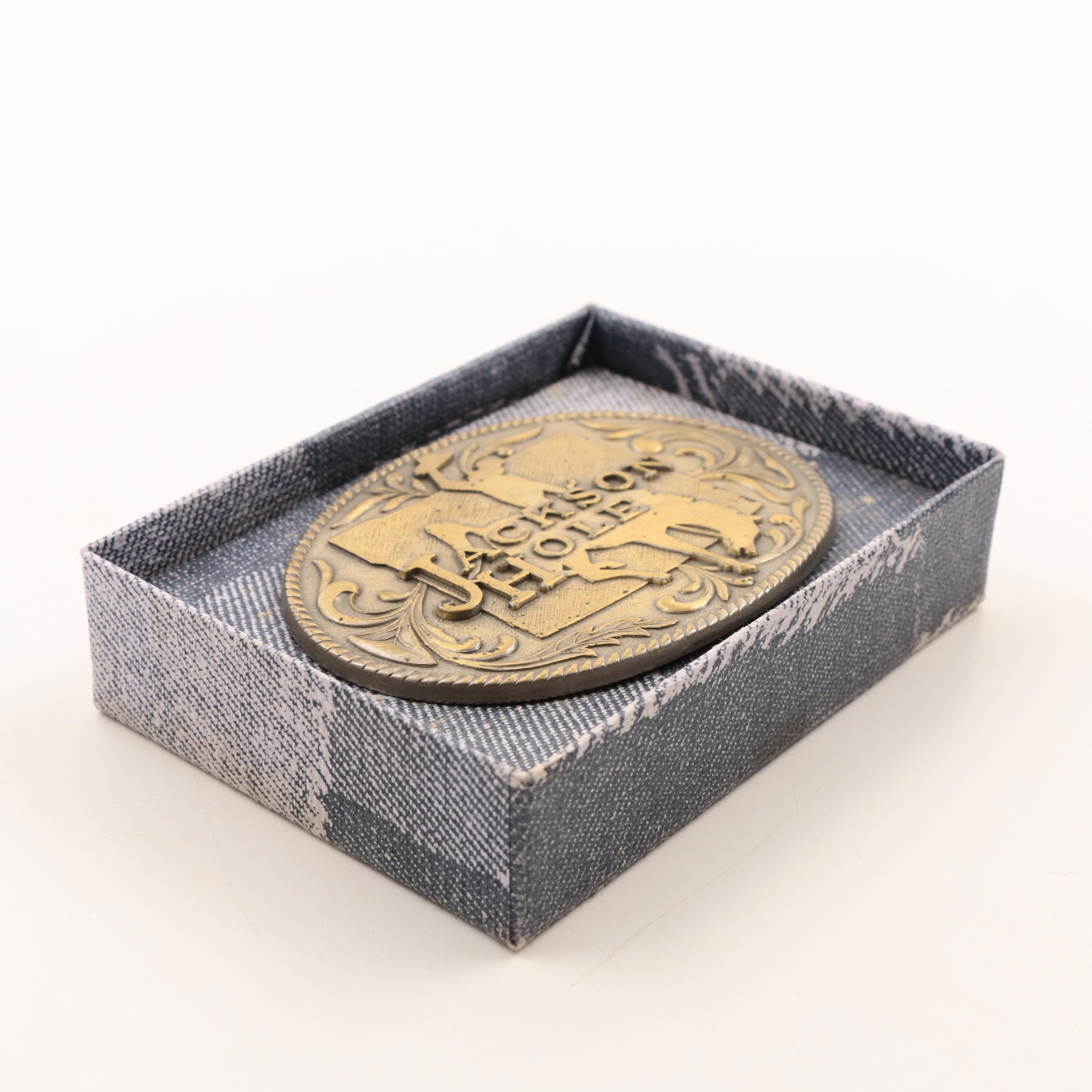 1977 Vintage The Kinney Co. Jackson Hole Belt Buckle EBTH