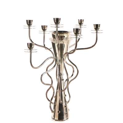 Borek Sipek "Simon" Silver Plate Candelabra Borek Sipek "Simon" Silver Plate Candelabra
