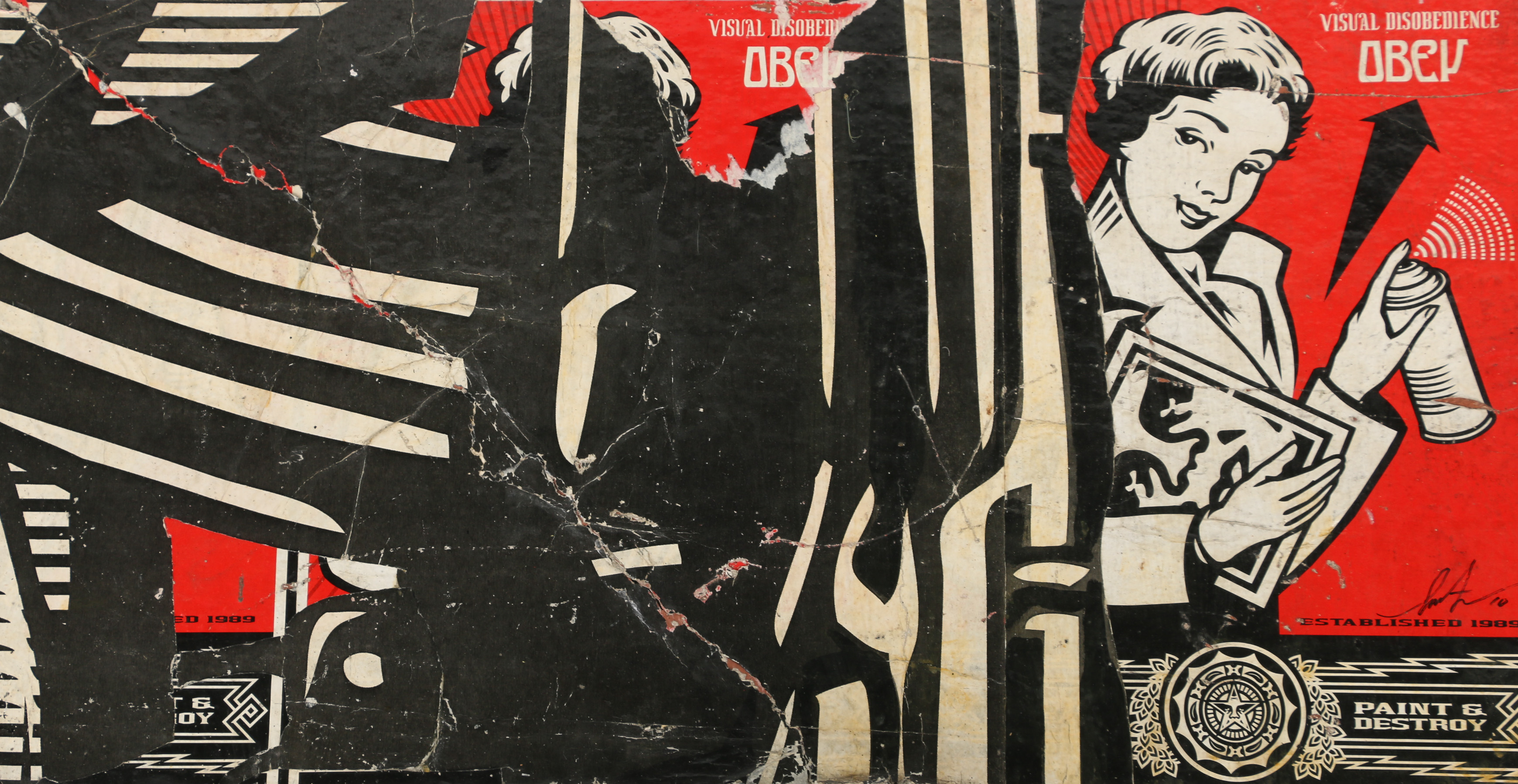 Peace is Power (Cream Dove) - Shepard Fairey (OBEY) - Sérigraphie Signée et Limitée à 500ex. - 2025 - Collection