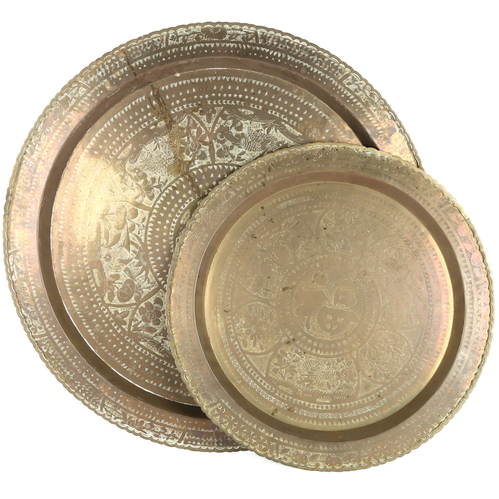 Large Vintage Brass Trays | EBTH