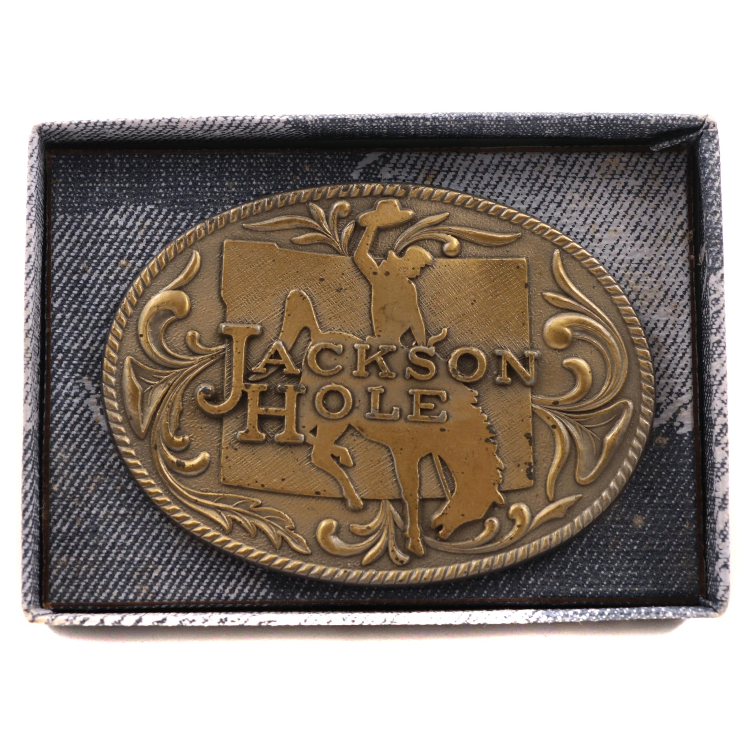 1977 Vintage The Kinney Co. Jackson Hole Belt Buckle EBTH