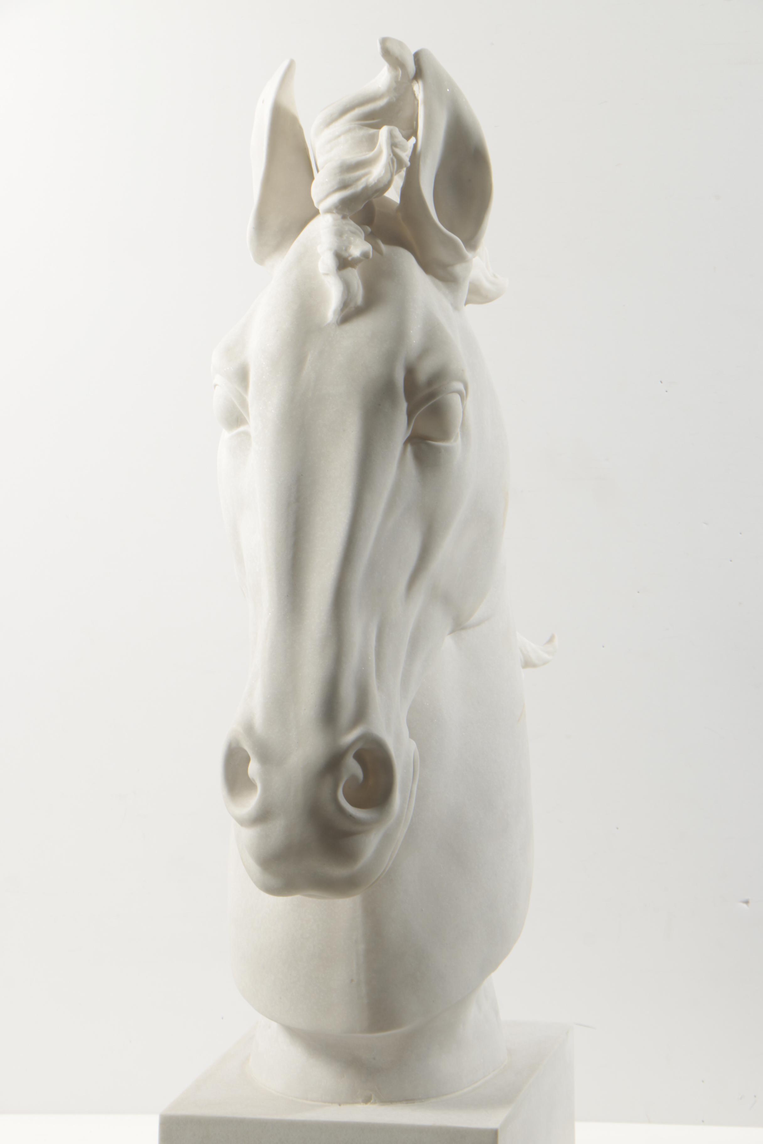Three Hands Corp. Resin Sculpture of Horse Head EBTH