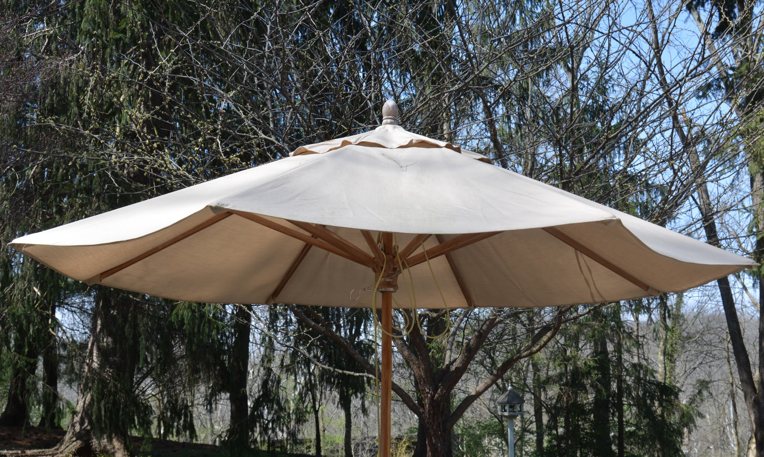 Frontgate 10'0" Umbrella and Metal Stand EBTH