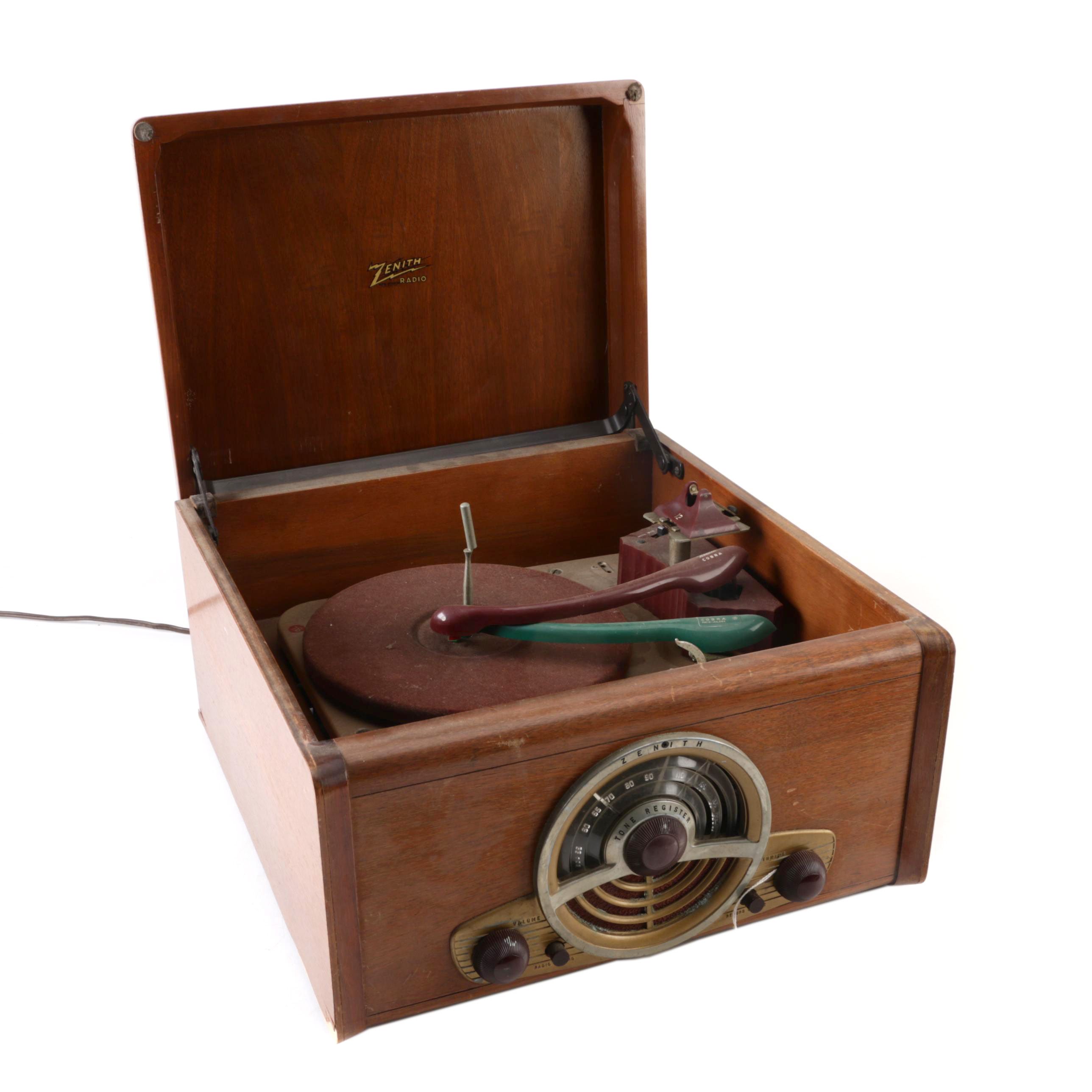 Vintage Zenith Combination Radio and Record Player EBTH