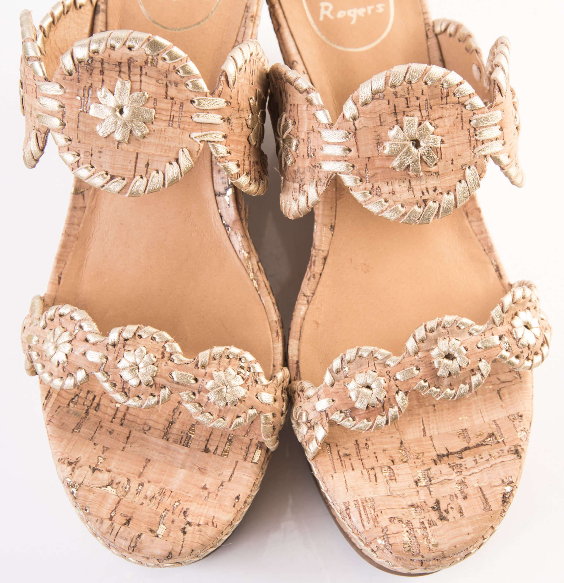 Jack Rogers Leigh Cork Wedges EBTH