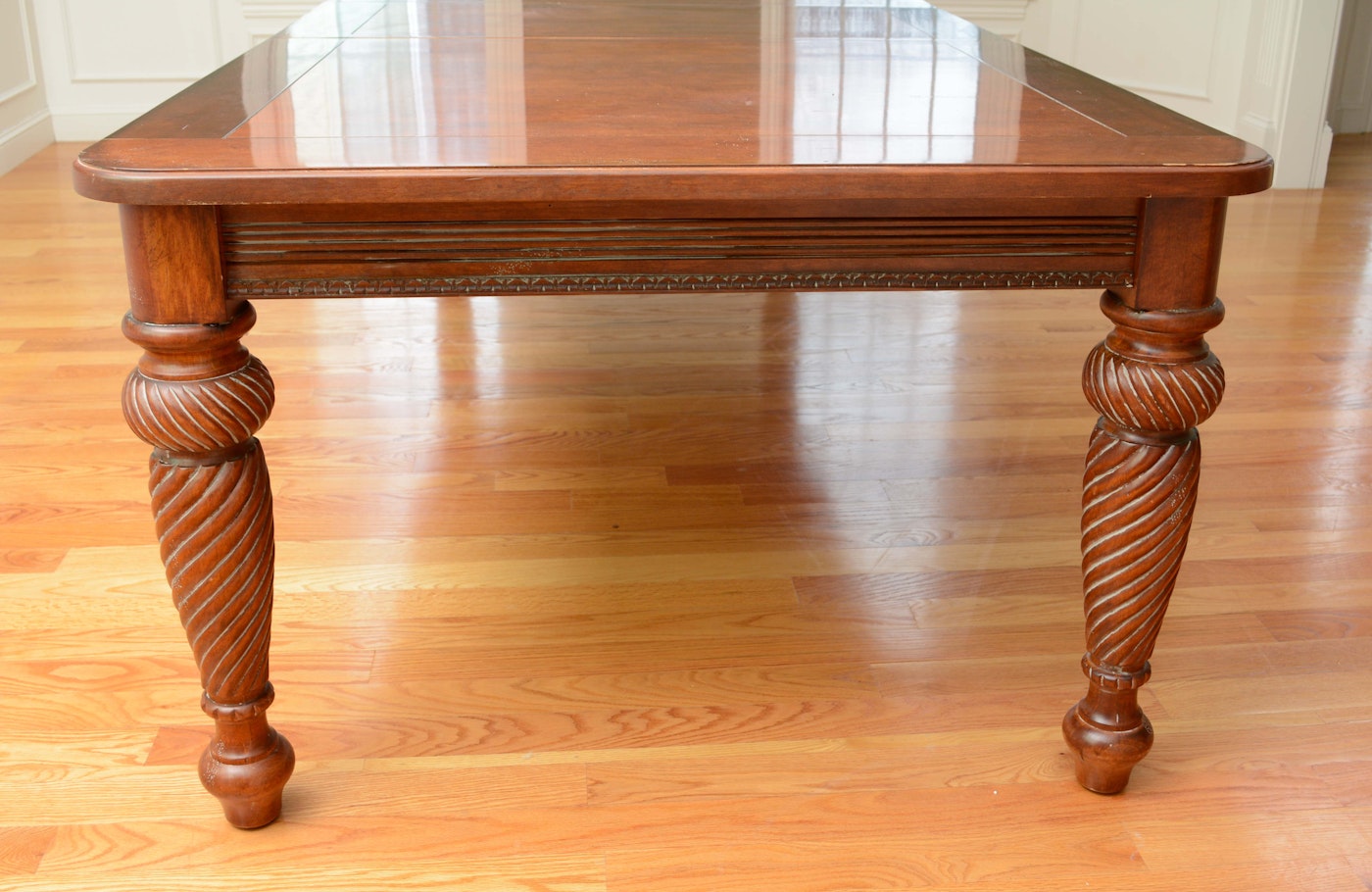 natural hickory dining room table