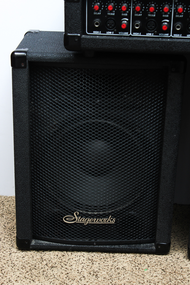 Stageworks LG4 Amplifier and LG10 Speakers EBTH