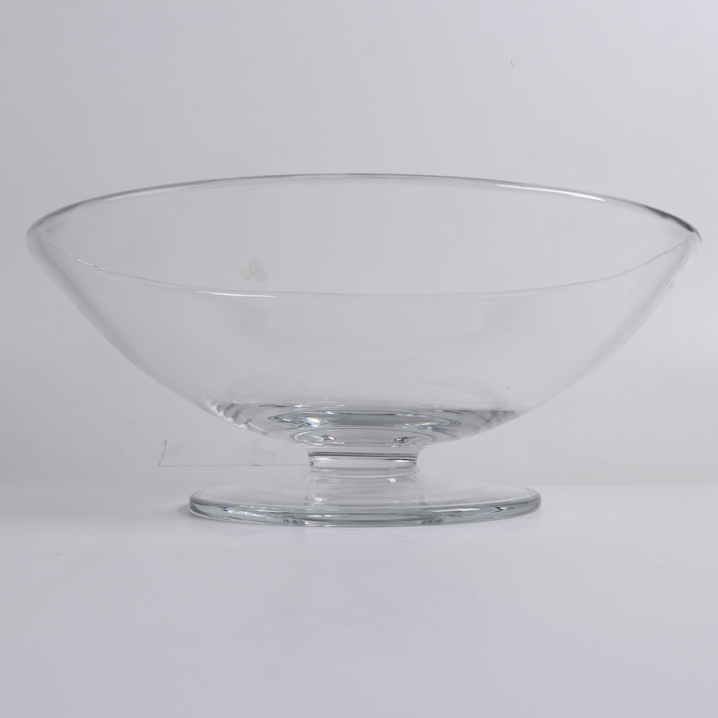 Pair of Krosno Polish Glass Pedestal Bowls EBTH