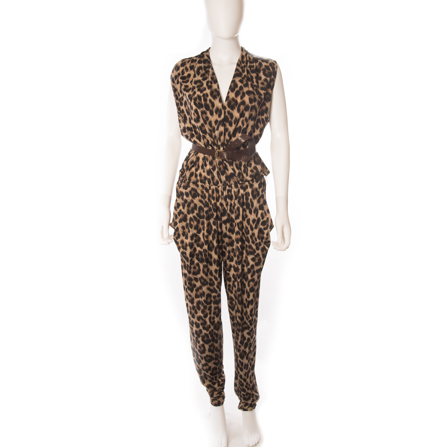 michael kors leopard print jumpsuit