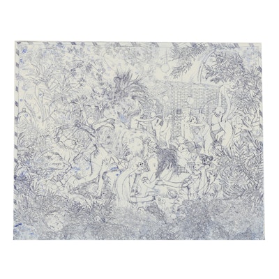 Dasha Shishkin Etching "Mouth Is The Heart of The Face" Dasha Shishkin Etching "Mouth Is The Heart of The Face"