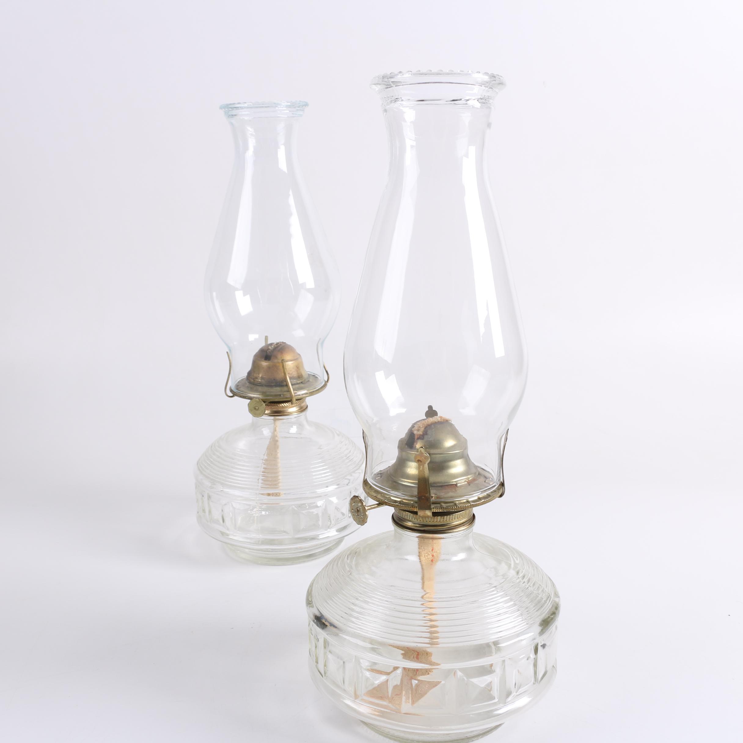 Clear Glass Oil Lanterns EBTH