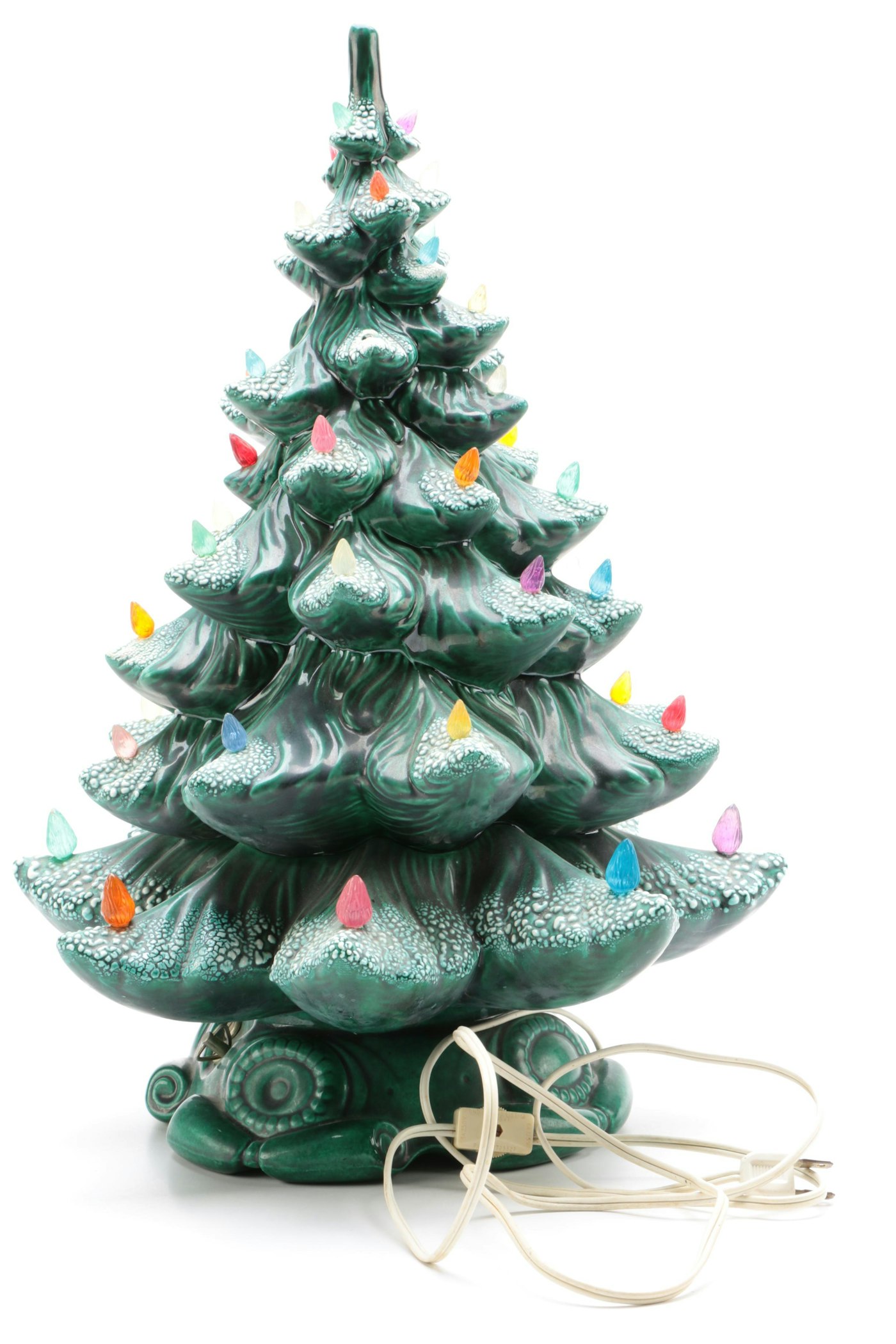 Ceramic Light Up Christmas Tree With a Music Box in the Base | EBTH