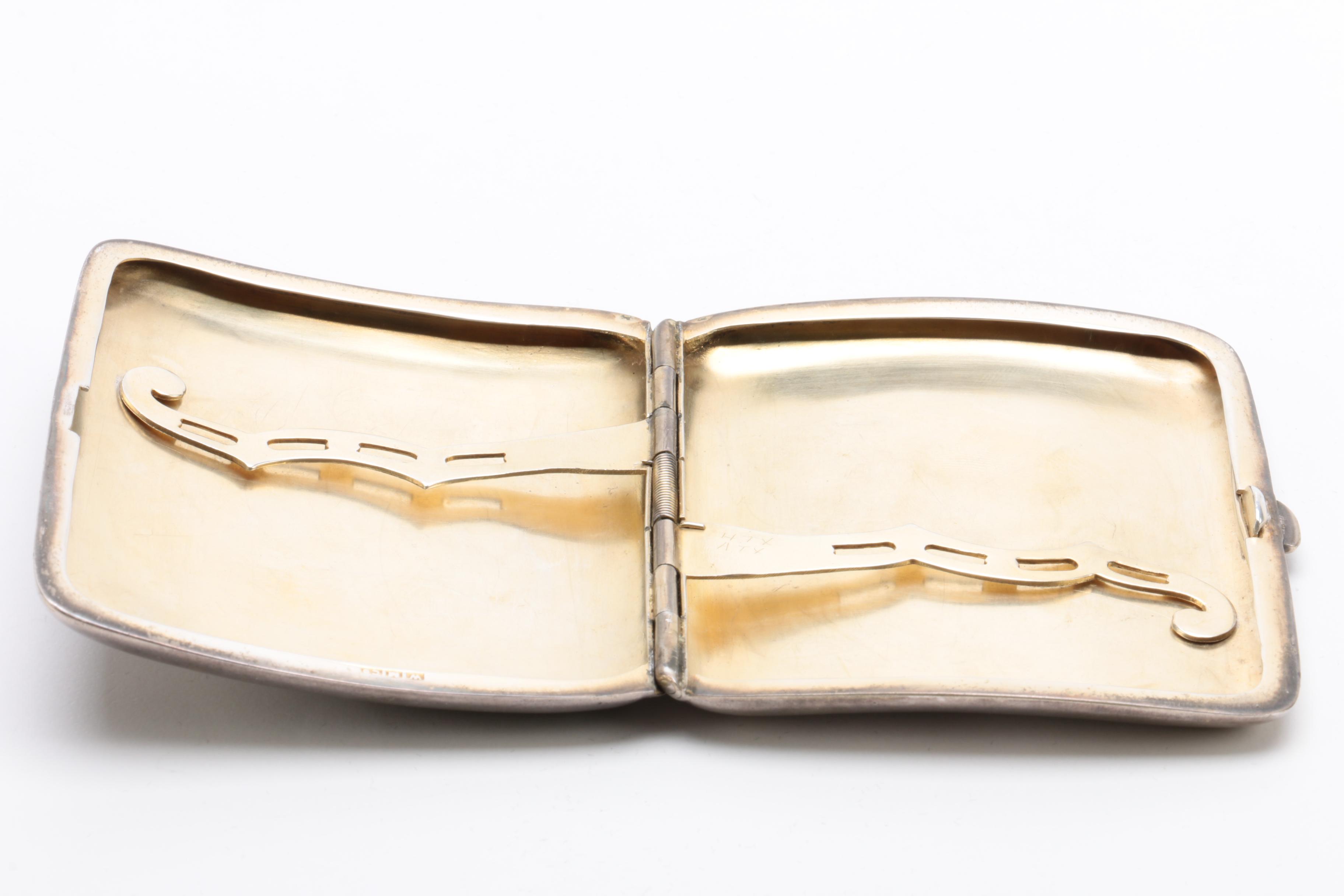 Watrous Mfg. Co. SilverPlated Cigarette Case EBTH