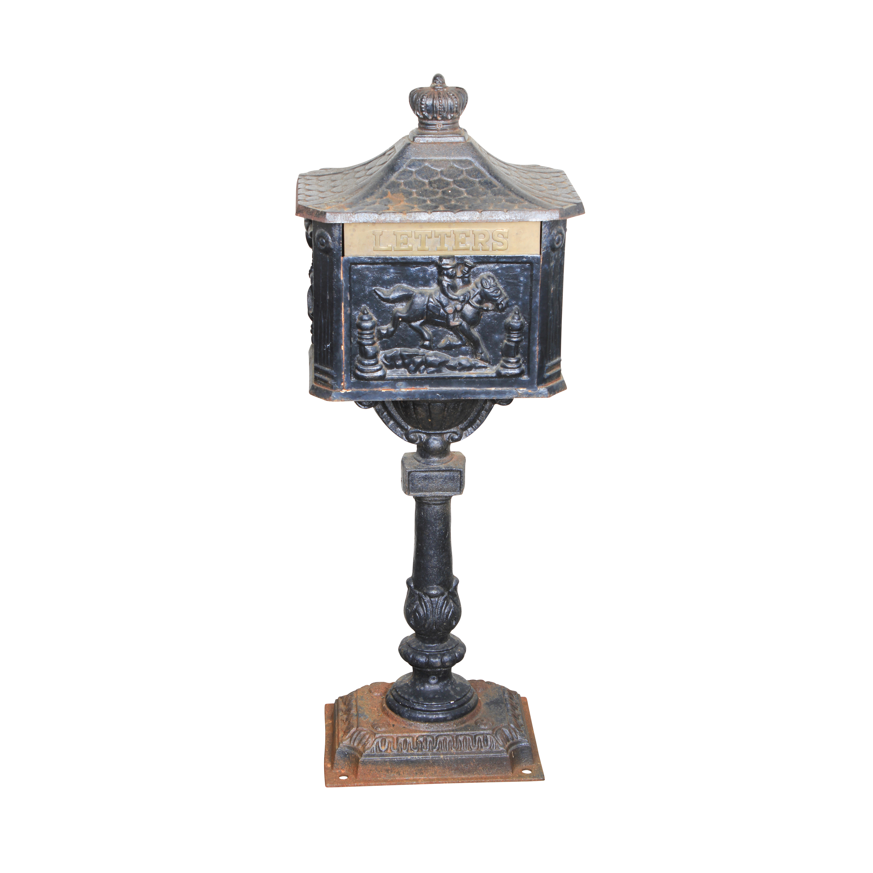 Victorian Style Cast Iron Pedestal Mailbox EBTH